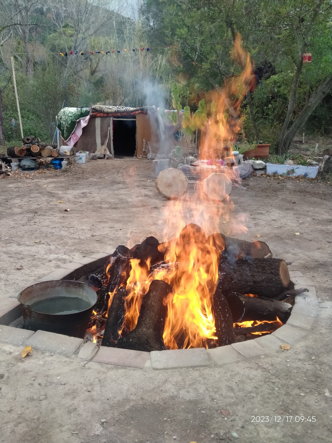 Temazcal y fuego